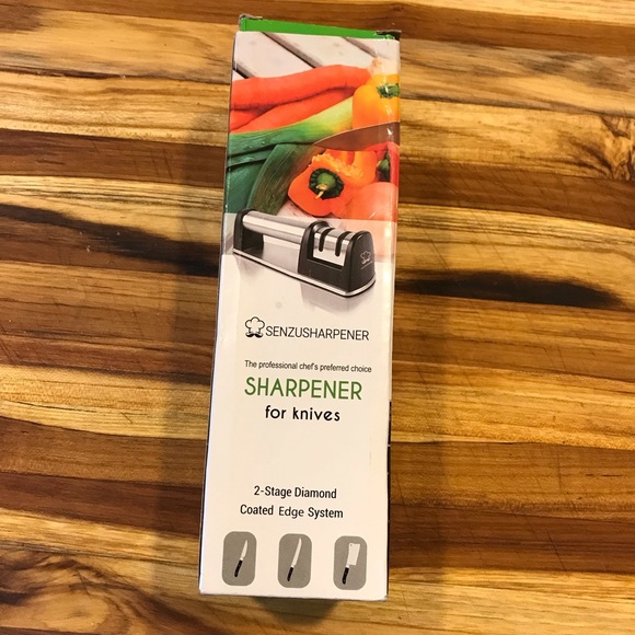 SENZU Sharpener for Knives 2-Stage Diamond Coated Edge System NEW in Box - Picture 9 of 10
